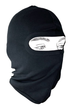  MASQUE CAGOULE marque Difi en ECO COTON Noir